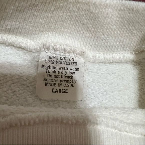 Vintage Atlanta Motor Speedway Crewneck Sweatshirt White Made in USA - Picture 2 of 7